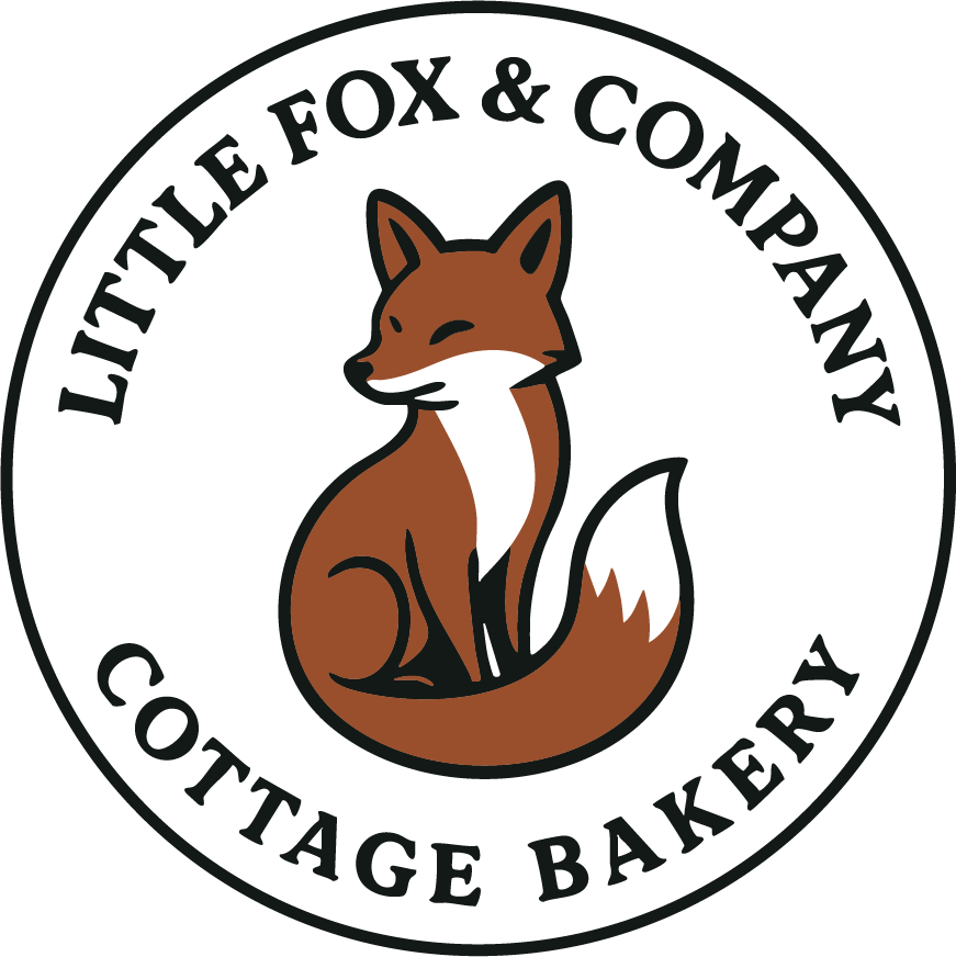 Little Fox & Company Cottage Bakery — a seated rust-colored fox